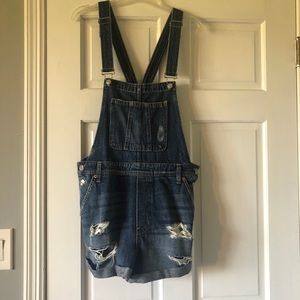 Jean Short Overalls
